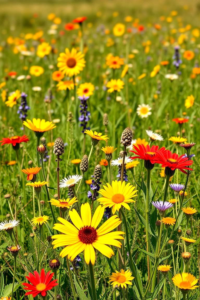 Wildflower Meadow for a Natural Look - 25 Front Yard Texas Flower Bed Ideas