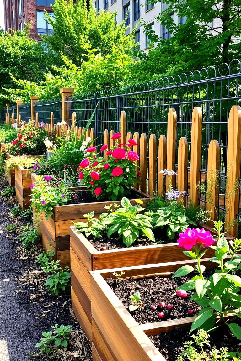 Wildlife Friendly Beds for Urban Habitats - 25 Raised Garden Bed Along Fence Ideas