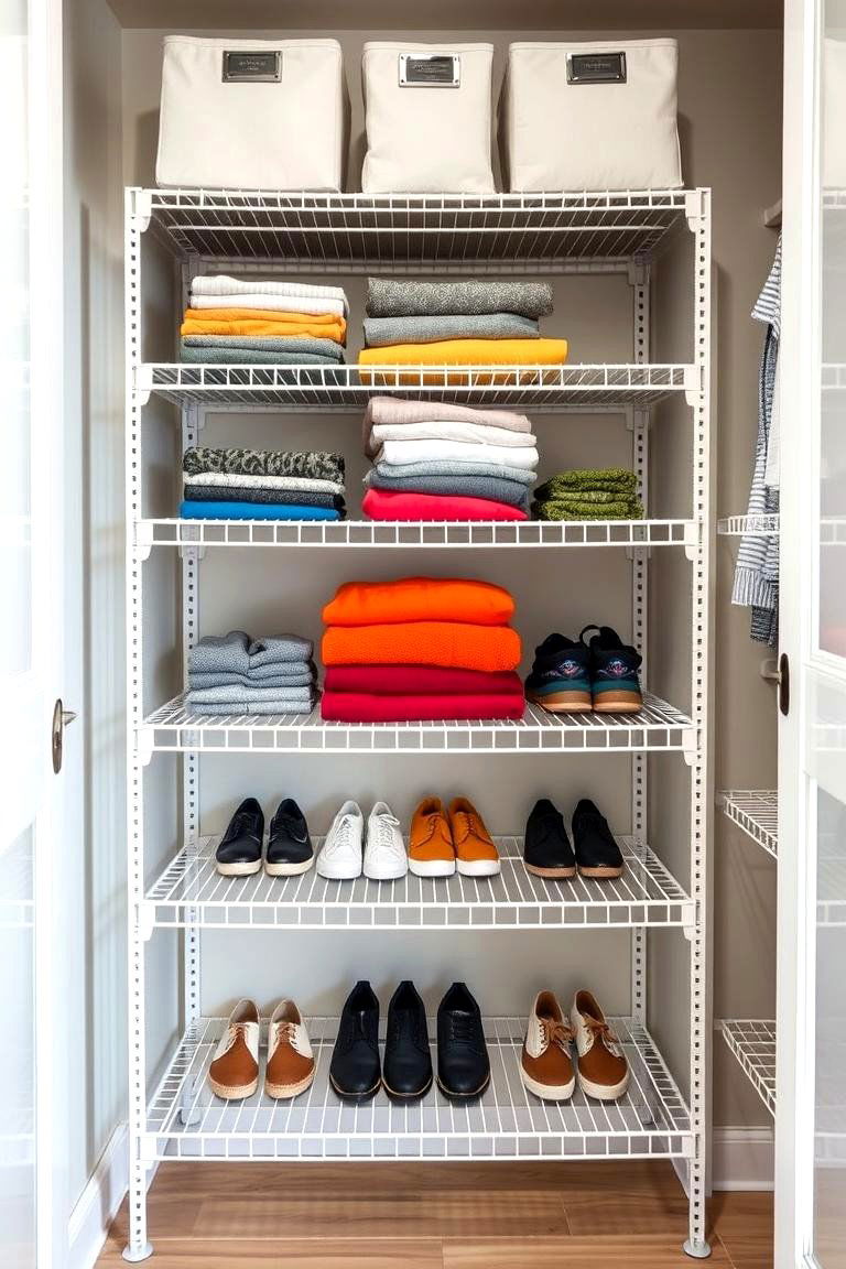 Wire Shelving for an Affordable Option - 25 Closet Shelving Ideas
