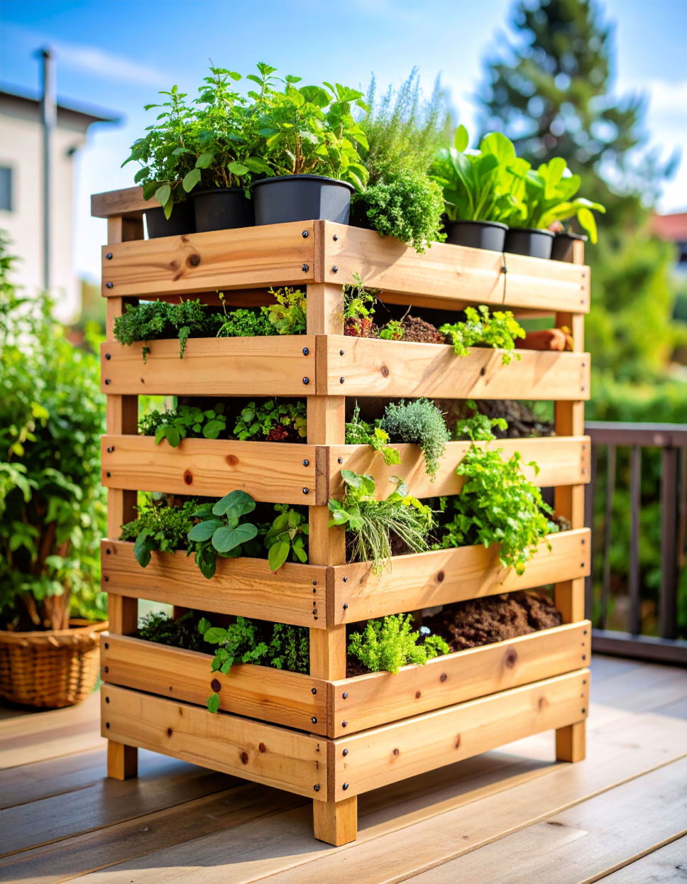 Wooden Crate Stack Gardens