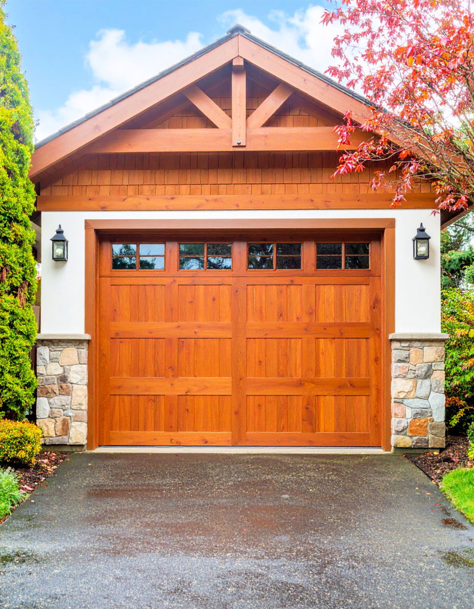 Wooden look Garage Door