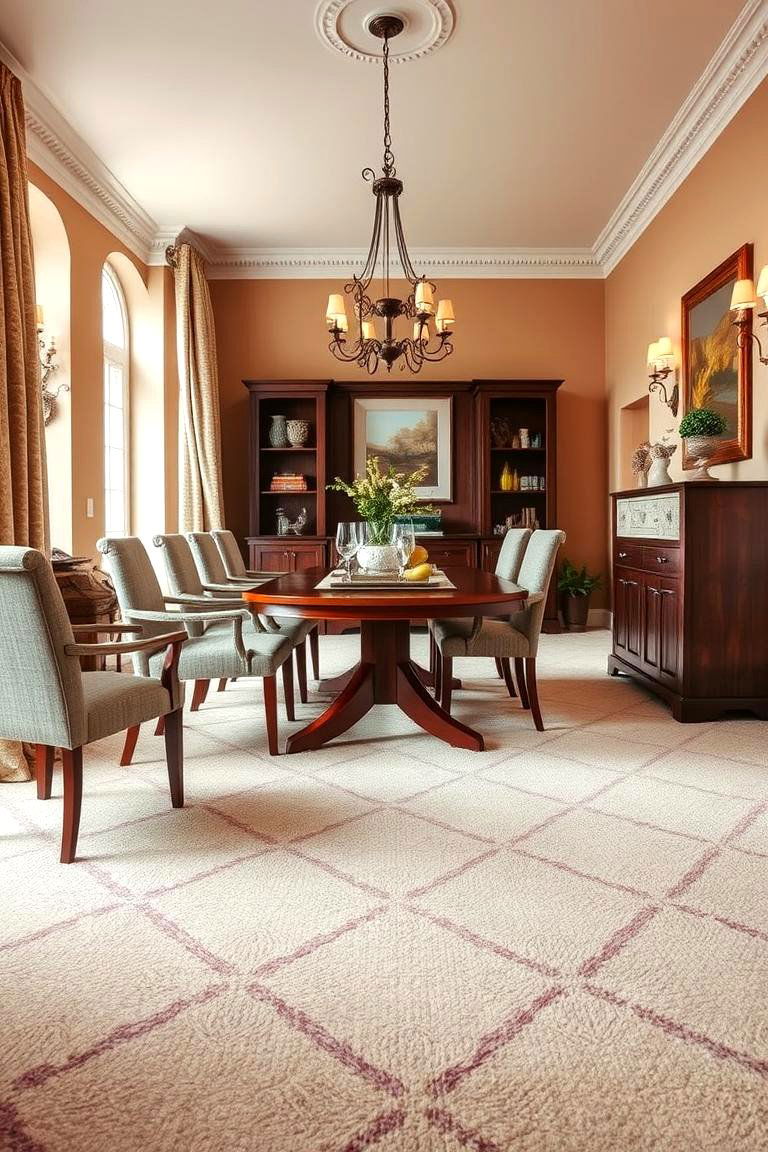 Wool Carpets for Natural Warmth - 25 Carpeted Dining Room Ideas
