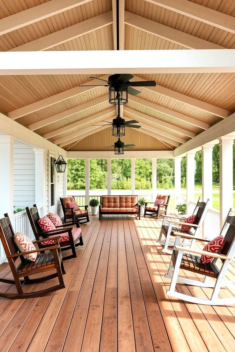 Wraparound Porch for a Spacious Feel - 25 Farmhouse Porch Ideas