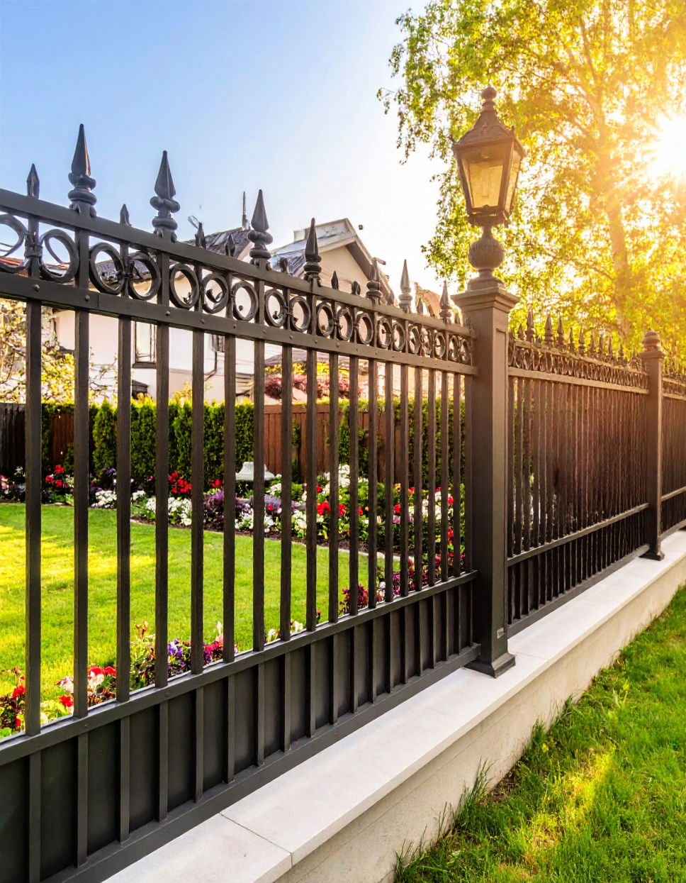 Wrought Iron Fence for Classic Elegance
