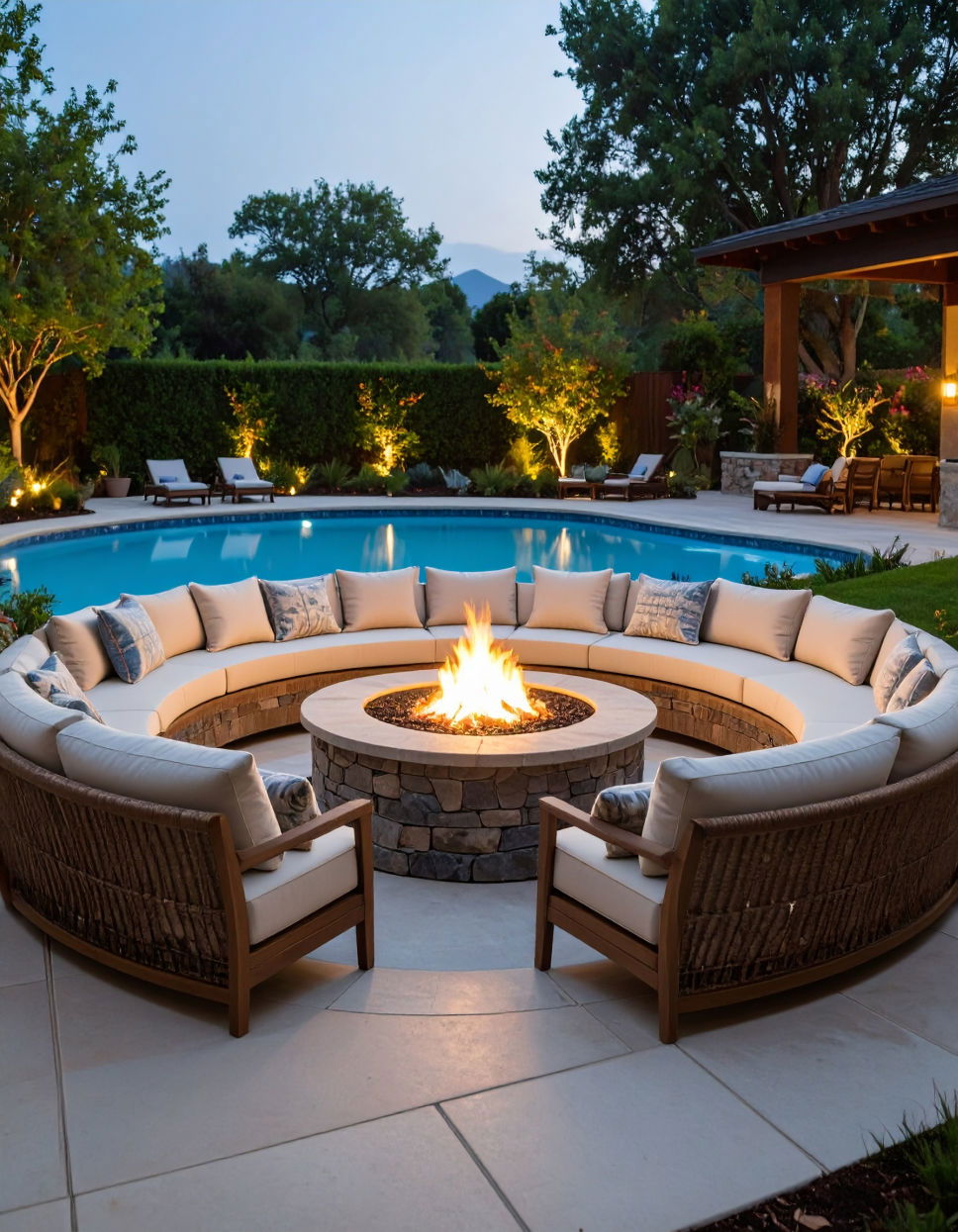 You said Cozy Fire Pit Seating to Warm Chilly Evenings