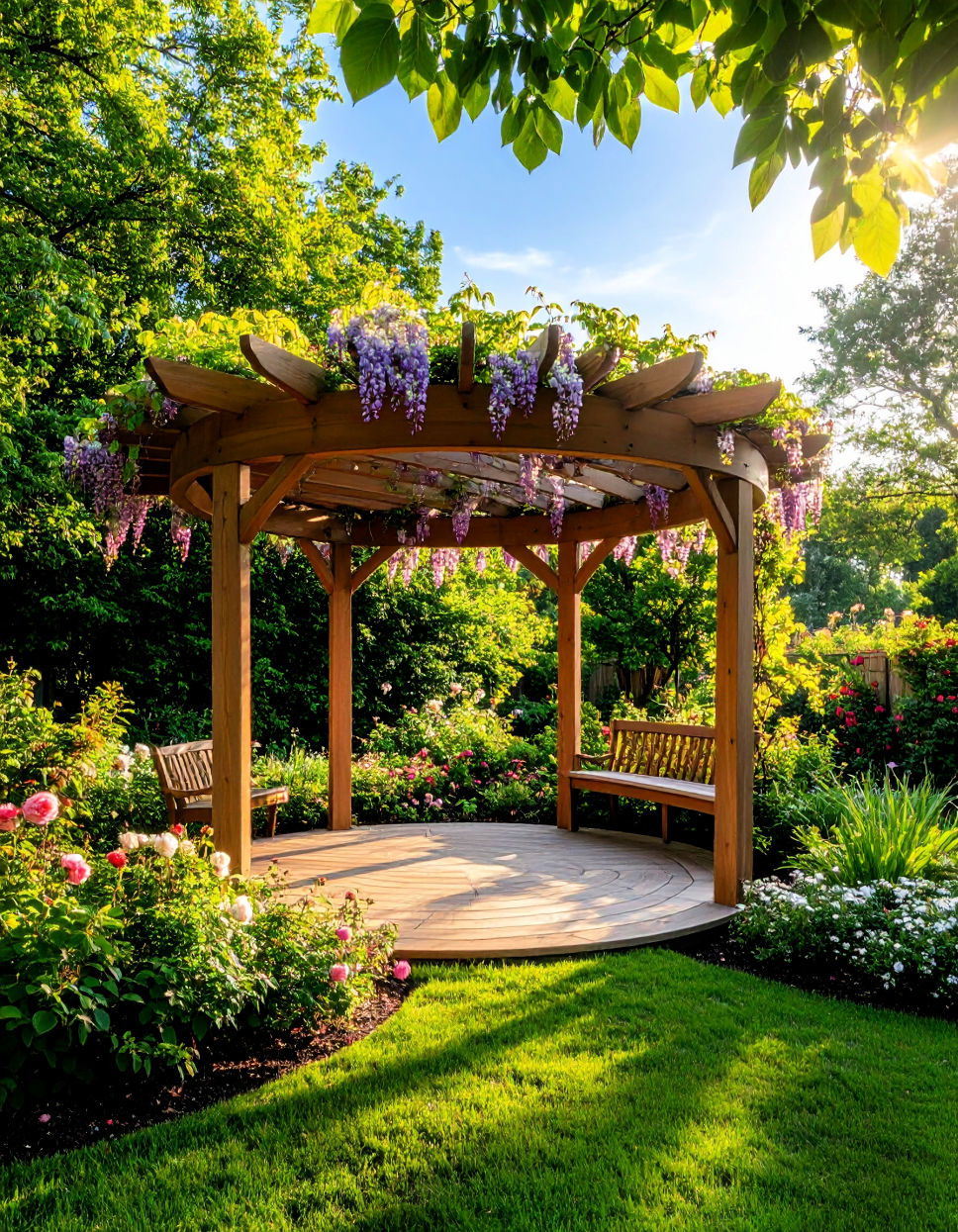 You said Spiral Garden with Pergola for Shade