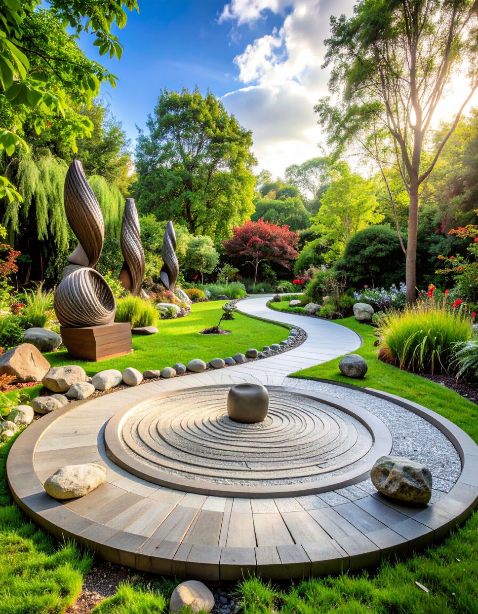 You said Spiral Garden with Sculptural Elements