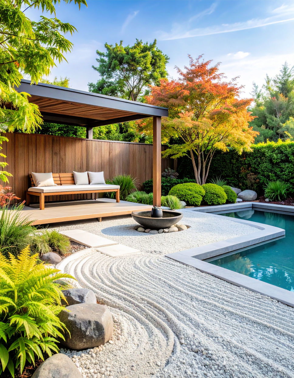 Zen Garden Corner for Tranquil Retreats