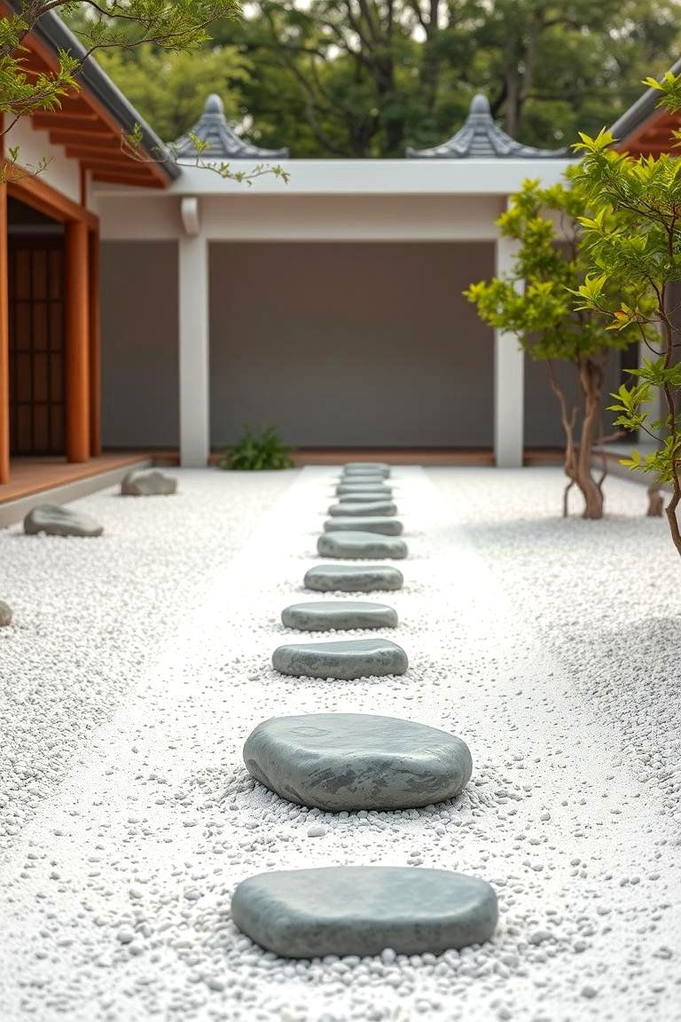 Zen Garden Walkways for Tranquil Beauty - 25 Front Walkway Ideas