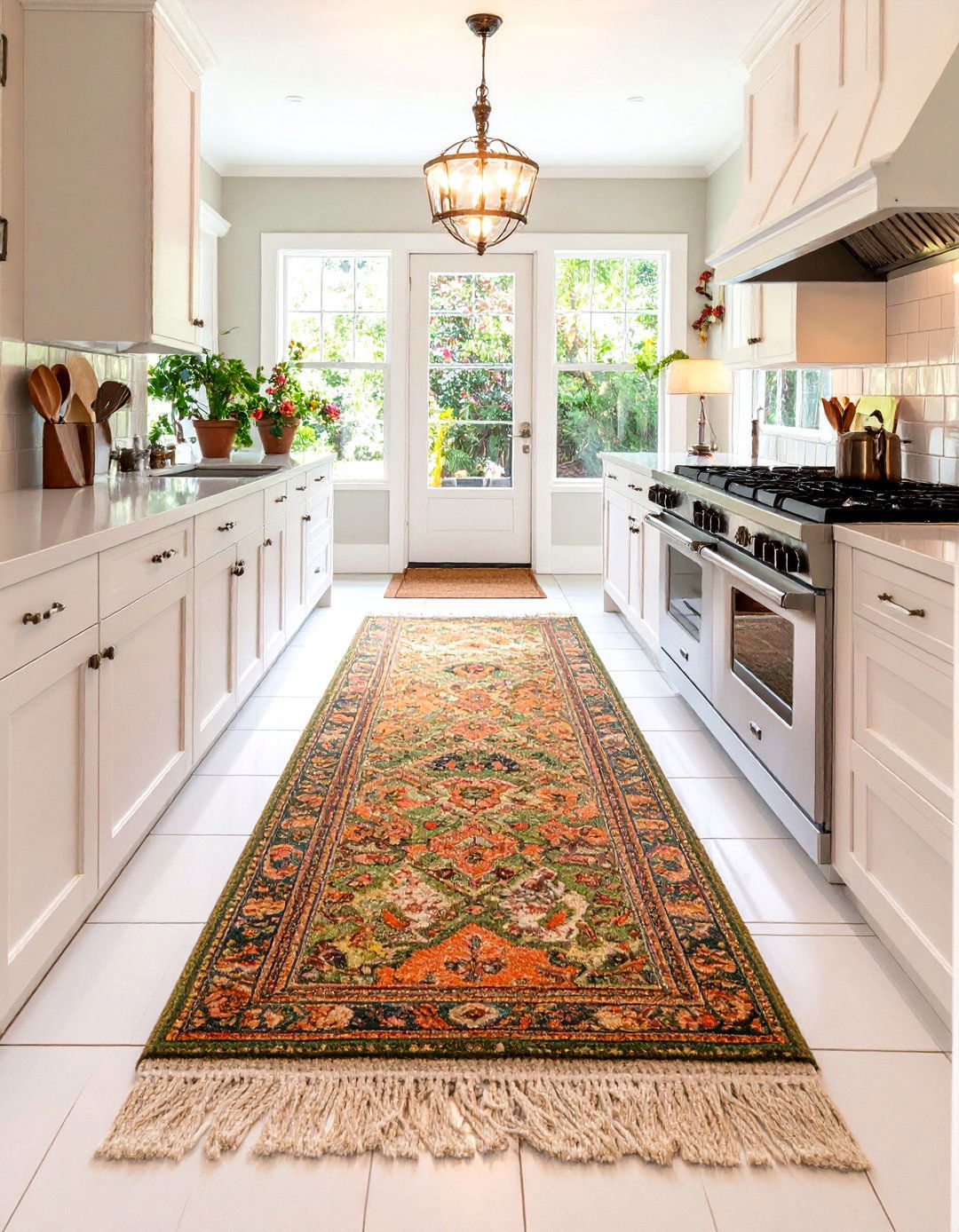 A Shag Runner Adds Unexpected Comfort to a s Kitchen Floor - 25 70s kitchen ideas
