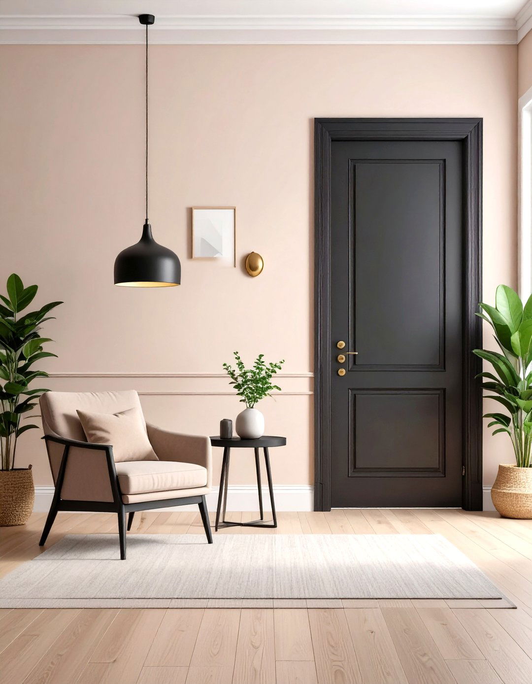 A Touch of Black Grounds Minimalist Decorating - 25 minimalist decorating ideas