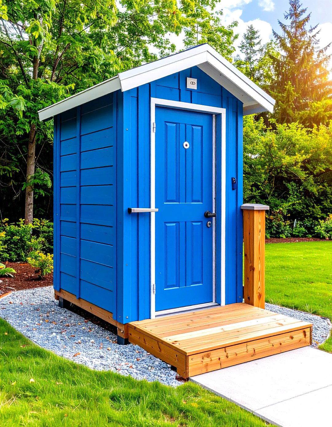 ADA Accessible Outhouse with Ramp - 25 outhouse design ideas