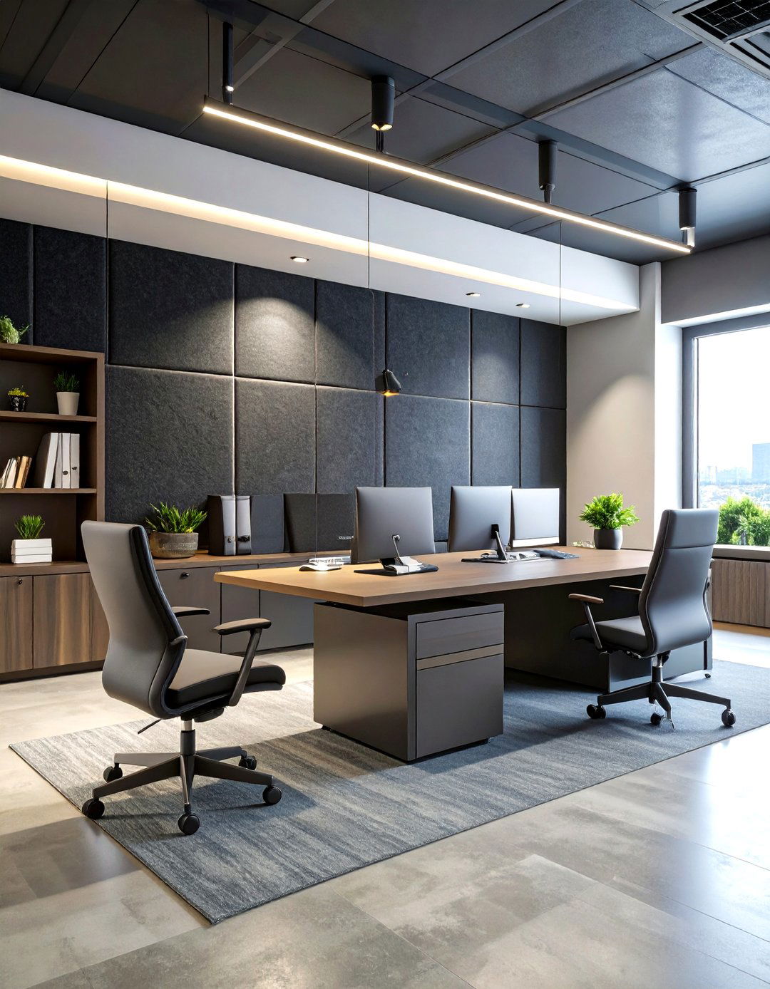 Acoustic Felt Office Wallpaper that Hushes the Hive - 25 office wallpaper ideas