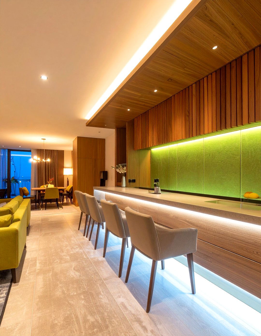 Acoustic Panel Breakfast Bar - 25 breakfast bar ideas
