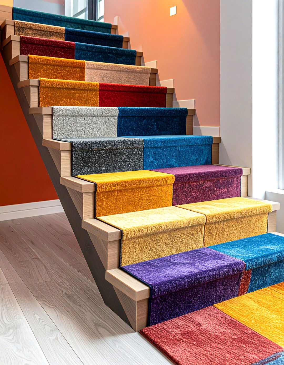 Acoustic Panel Step Edges - 25 open staircase ideas
