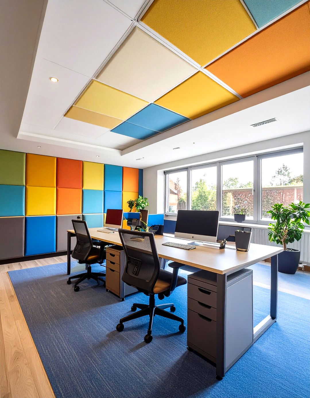 Acoustic Panels Quiet the Open Plan - 25 office interior design ideas