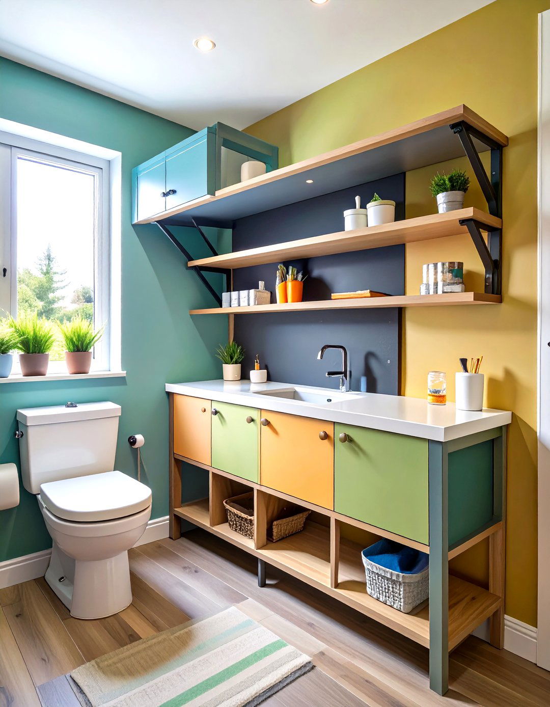 Acrylic Invisible Shelves for Modern Minimalists - 25 over toilet storage ideas