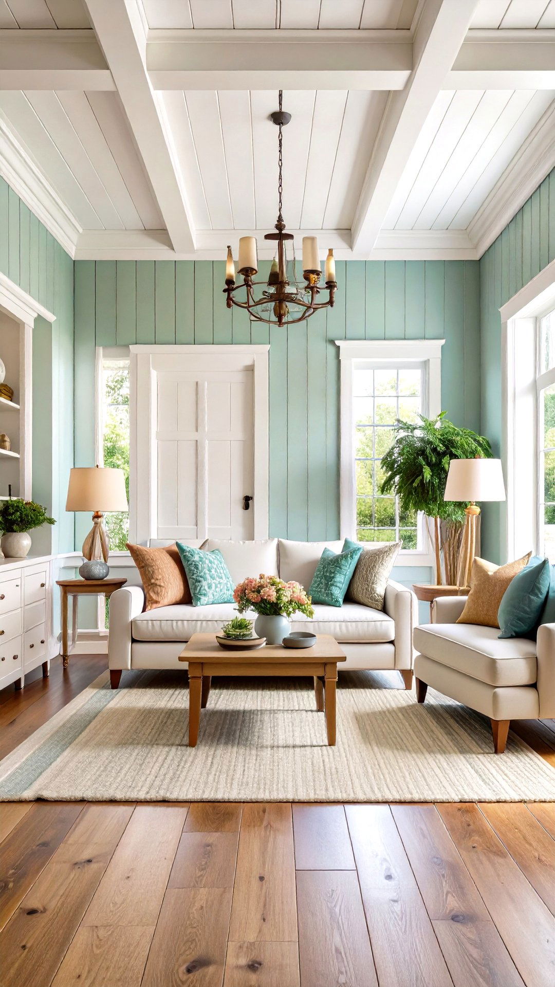 Add Subtle Shiplap for Architectural Interest - 25 coastal living room ideas
