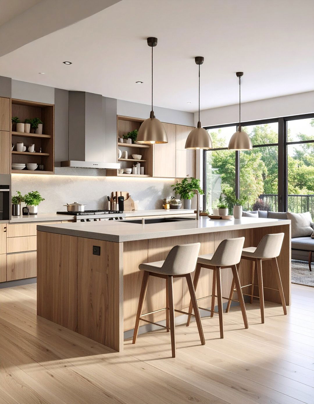 Add a Perpendicular Breakfast Bar Peninsula - 25 one wall kitchen ideas