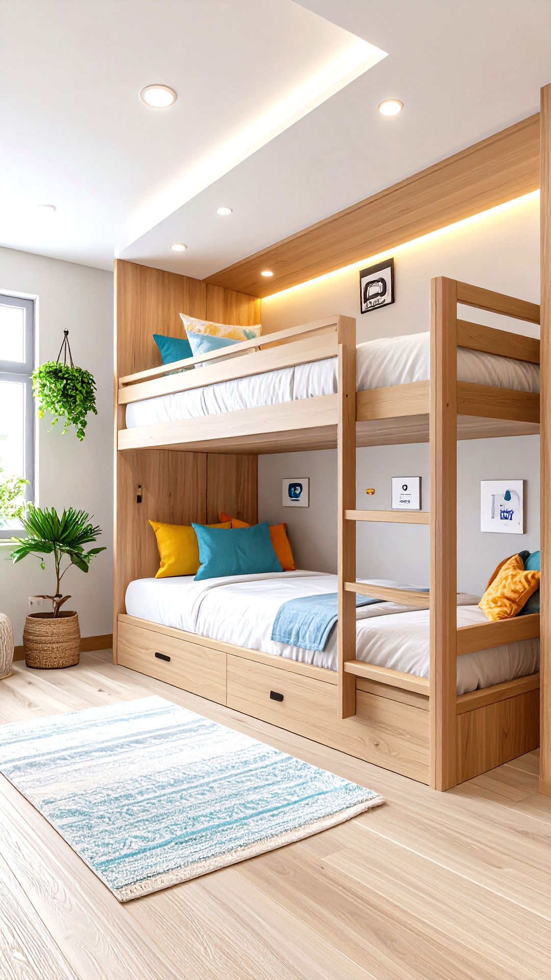 Airbnb Ready Bunk Room with Durable Finishes - 25 bunk room ideas