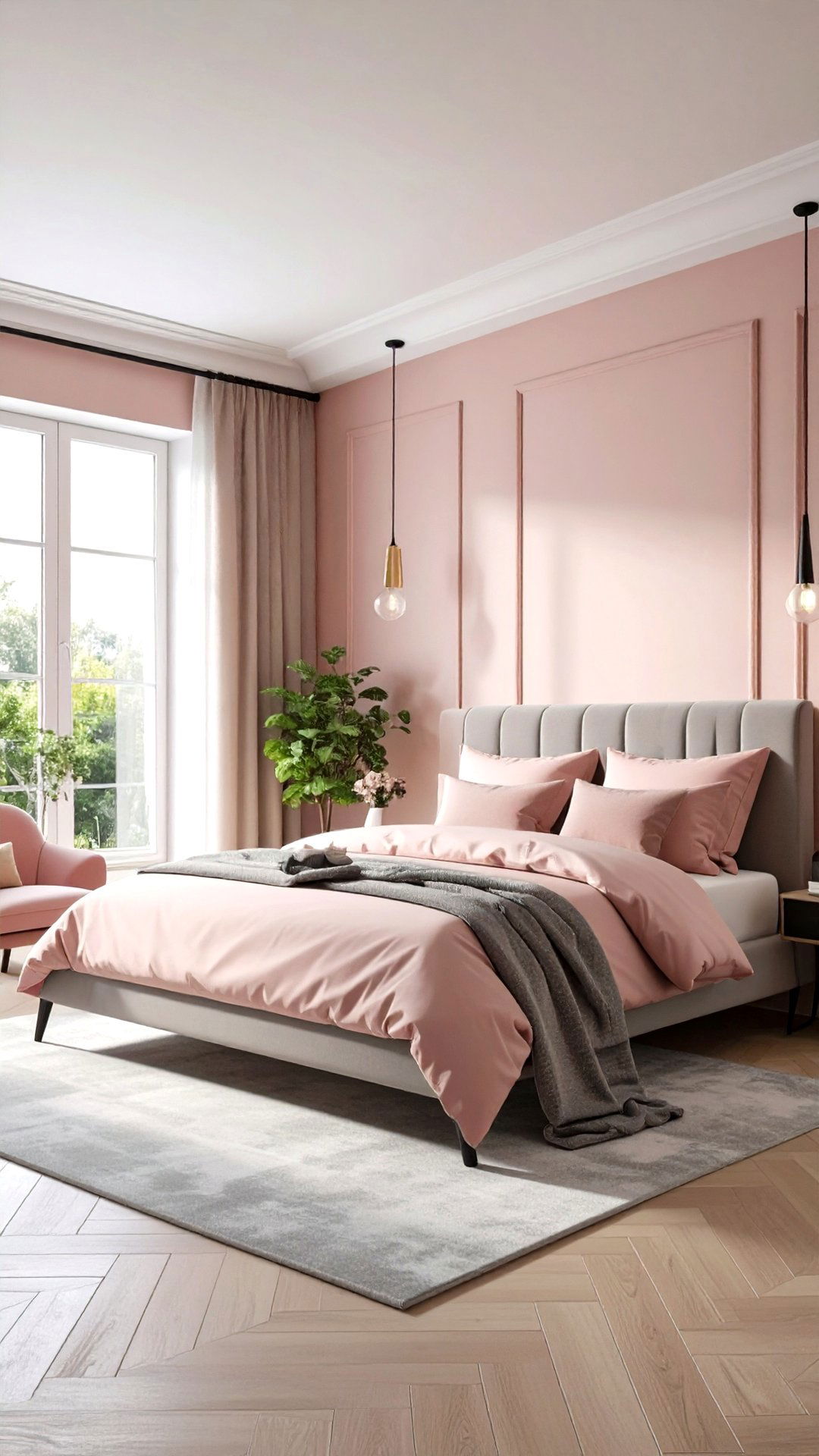 Airy Blush Paint for Serene Walls - 25 blush pink bedroom ideas