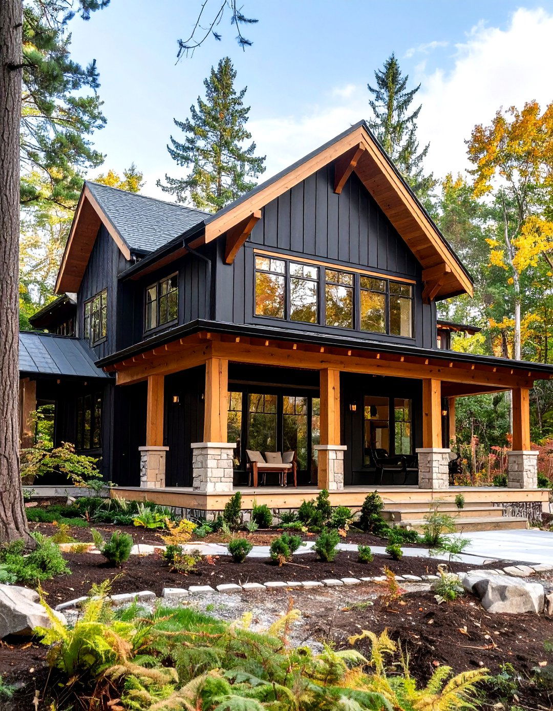 Alabaster SW Soft White Paint Color for Light Well Interiors - 25 paint colors for a modern black house with cedar accents