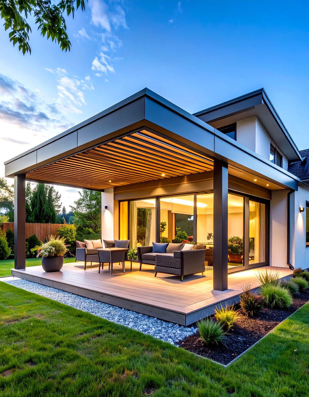 Aluminum Louvered Roof System - 25 front porch roof ideas