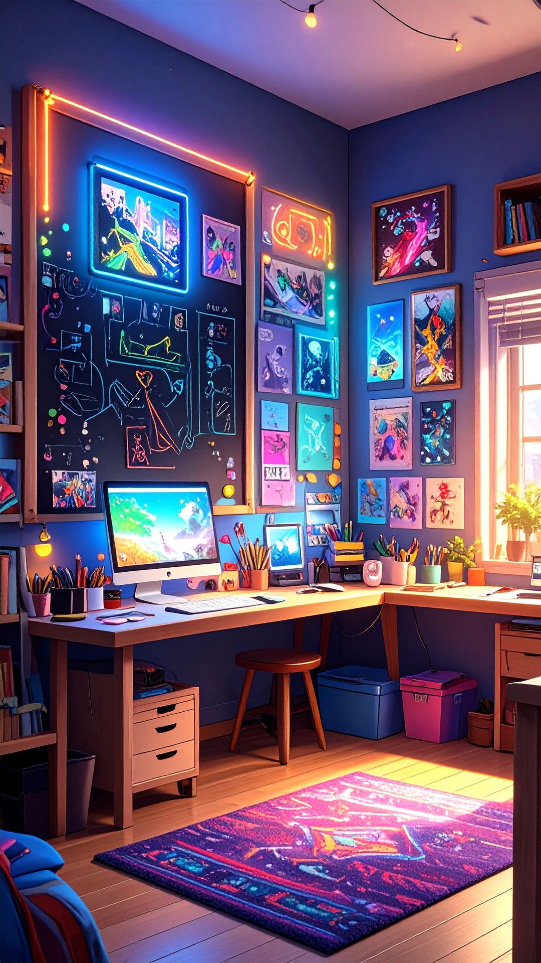 Anime Room Chalkboard Panel Storyboard - 25 anime room ideas