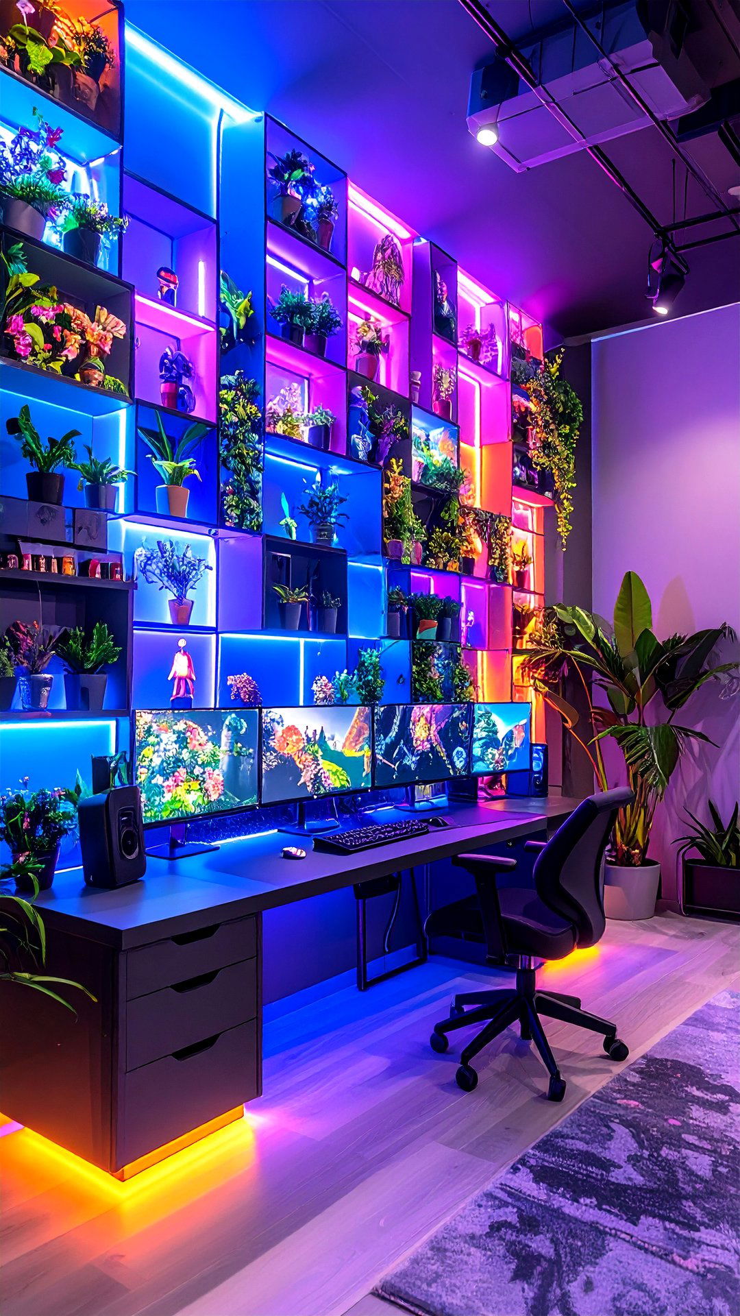Anime Room Nanoleaf Blocks Showcase Wall - 25 anime room ideas
