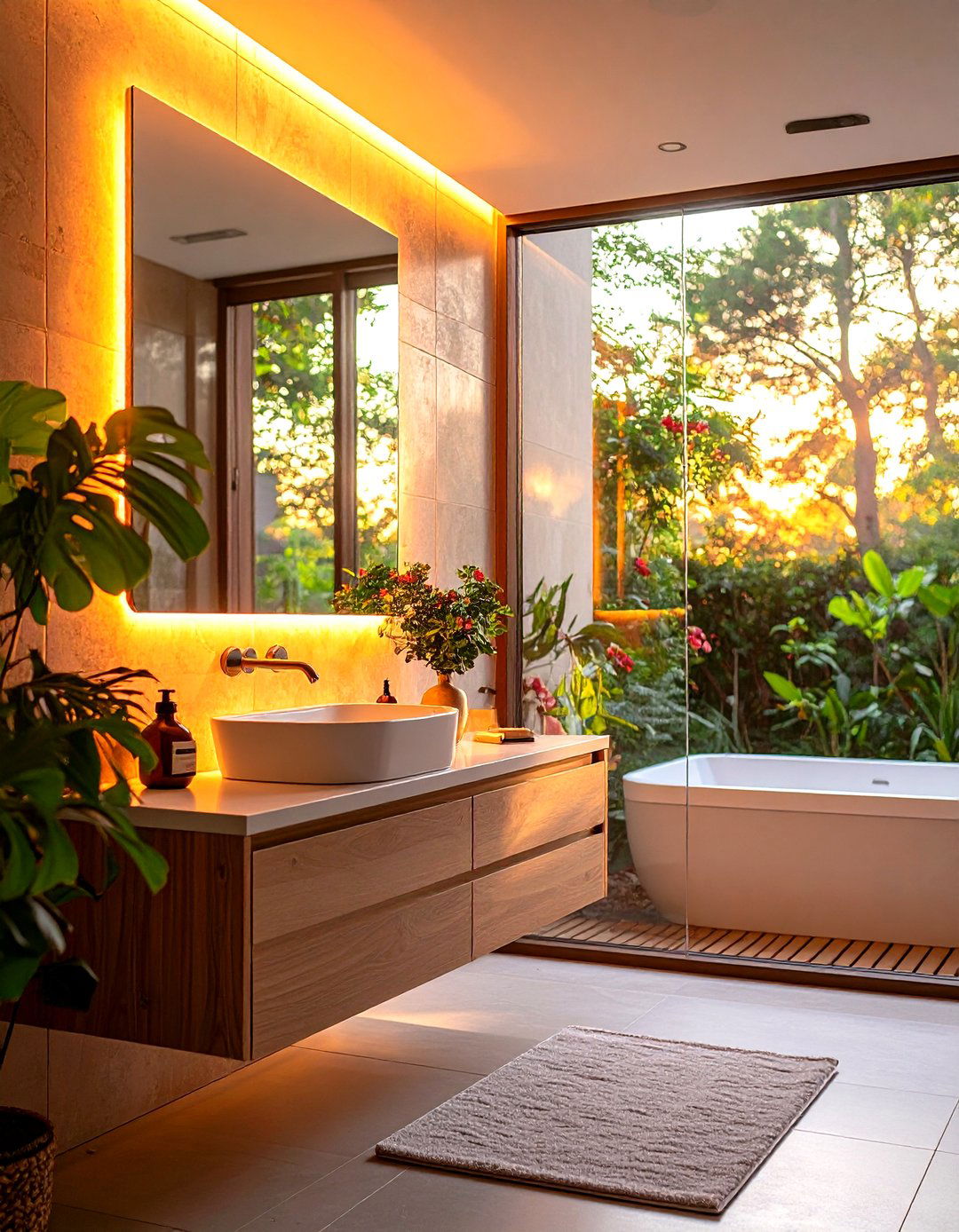 Anti Fog Film Keeps Mirrors Crystal Clear - 25 apartment bathroom ideas
