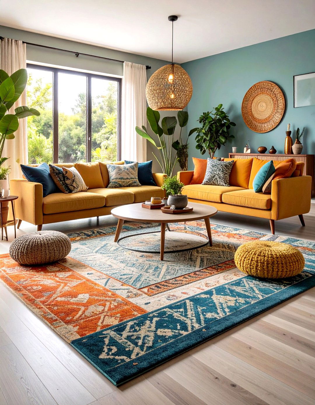Apartment Area Rugs Define Functional Zones - 25 apartment decorating ideas
