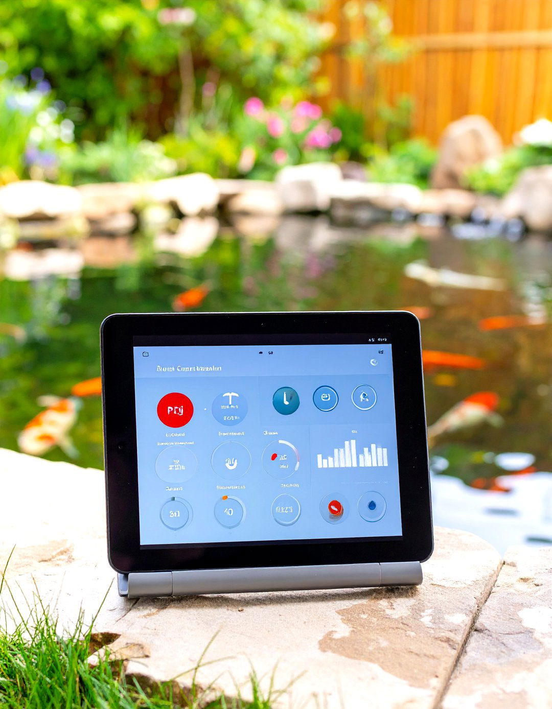App Connected Smart Koi Pond Monitoring - 25 koi pond ideas