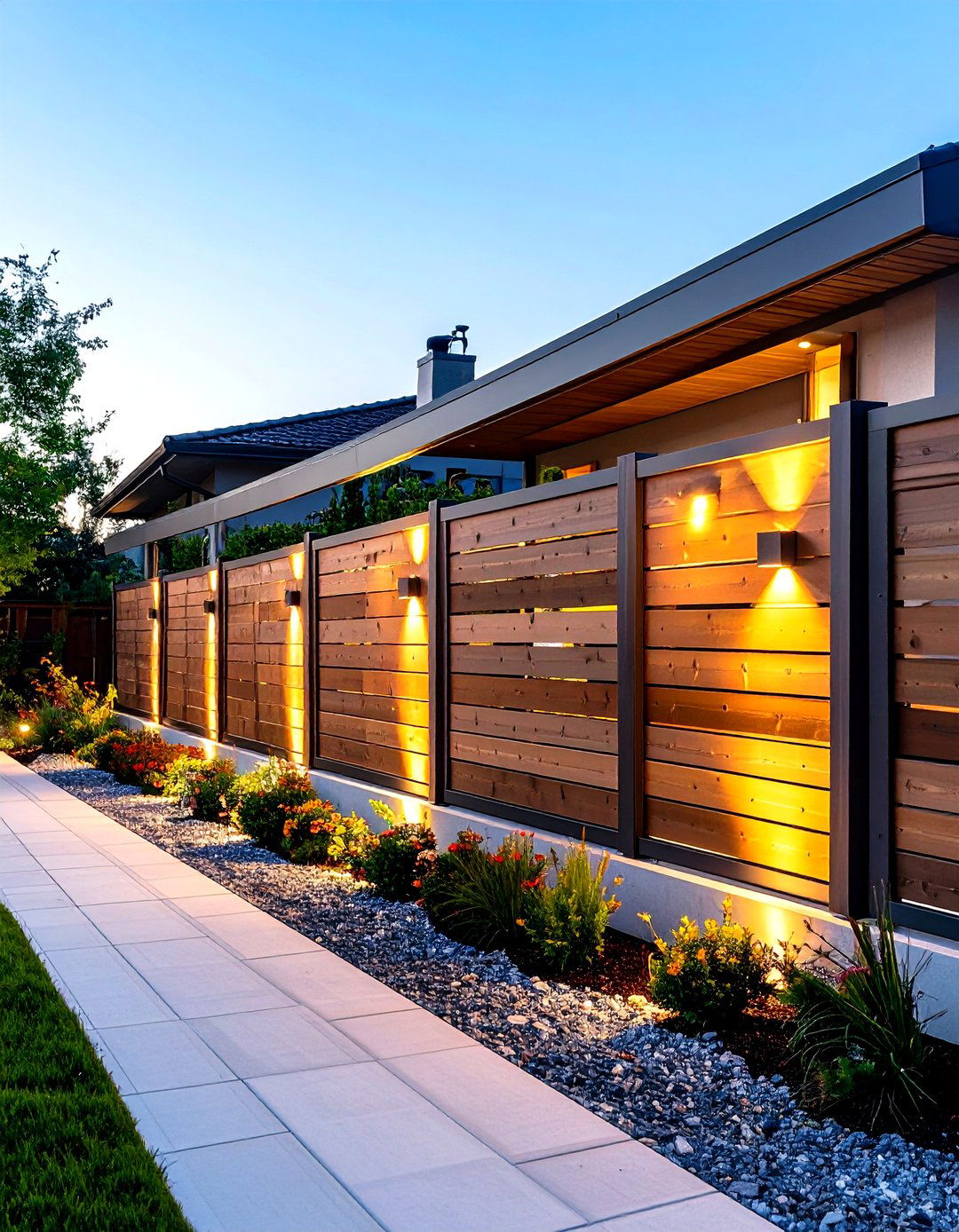 App Controlled Smart Fence Lighting for Total Control - 25 fence lighting ideas