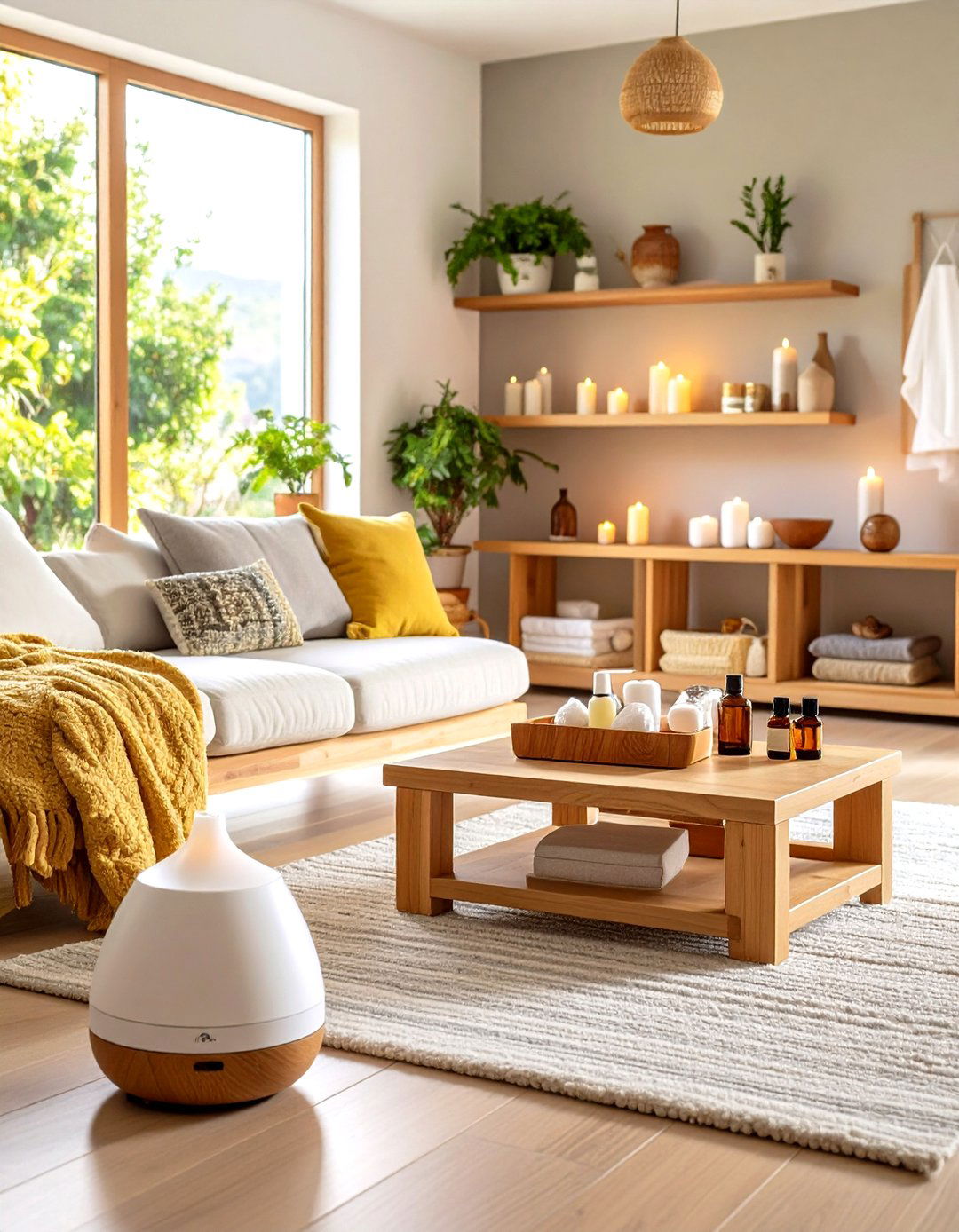 Aromatherapy Focused Zen Room Using Essential Oils - 25 Zen Room Ideas