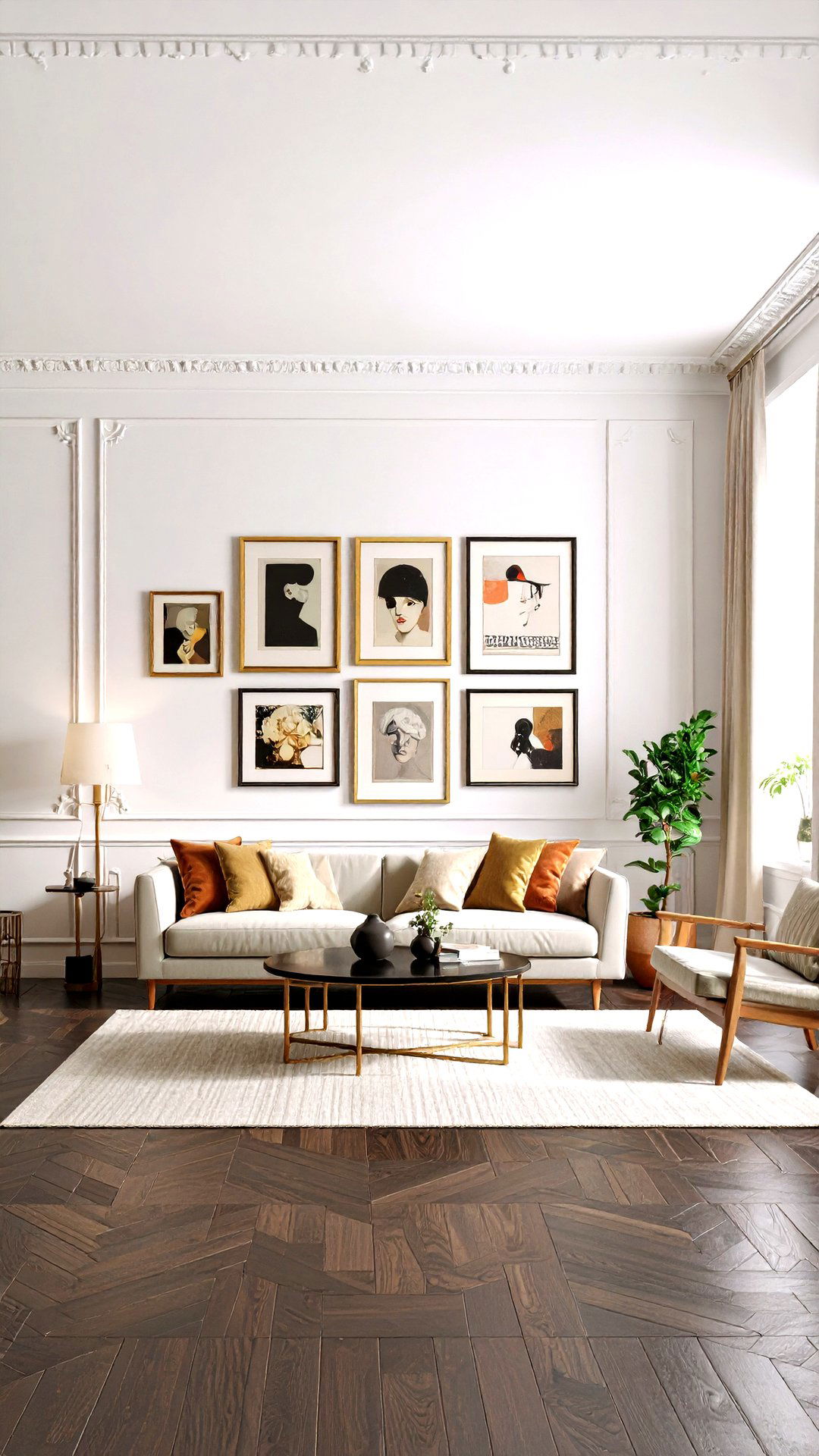 Art Deco Bold Artwork Groupings - 25 art deco interior design ideas
