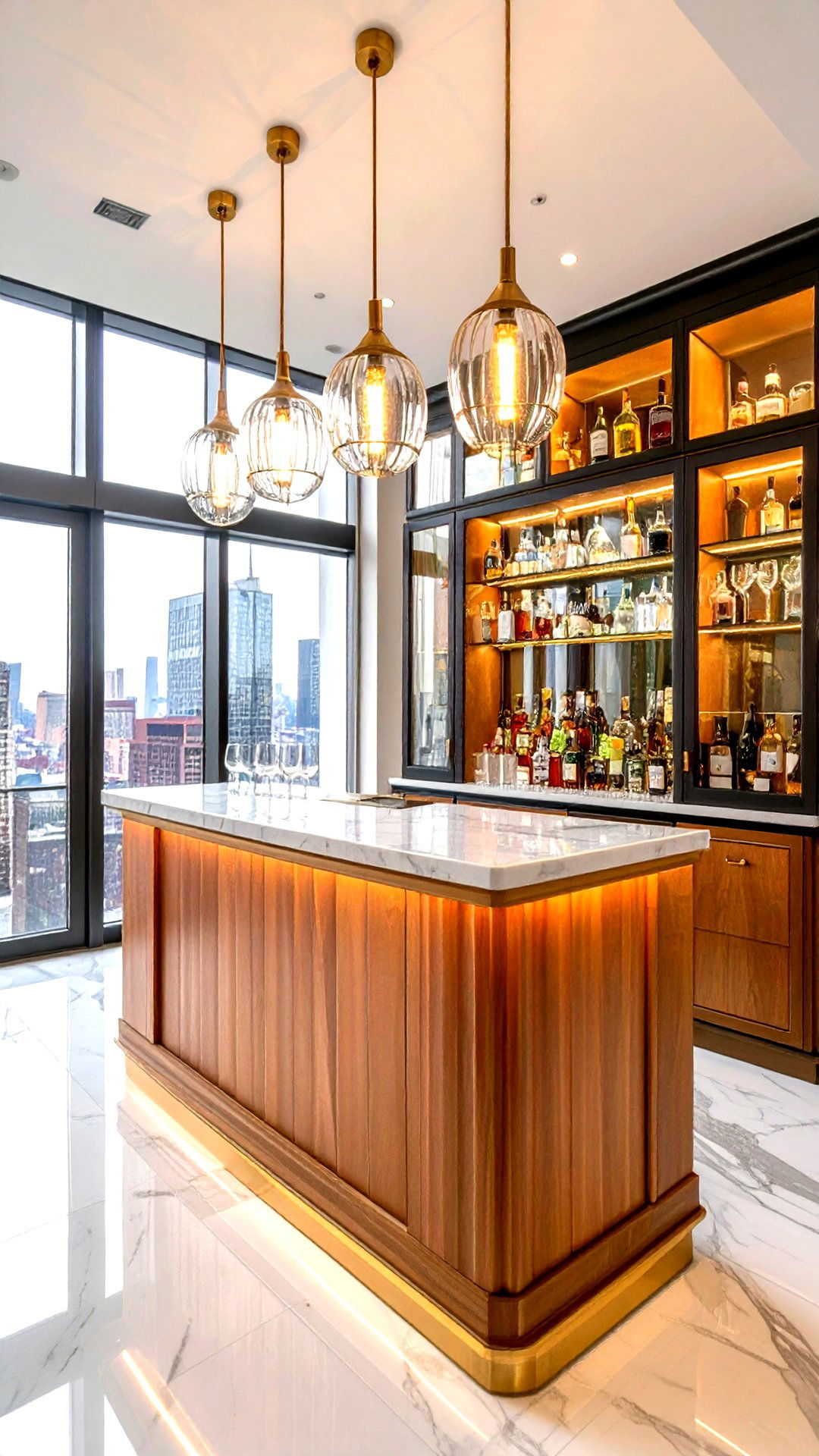Art Deco Fluted Glass Accents - 25 art deco interior design ideas