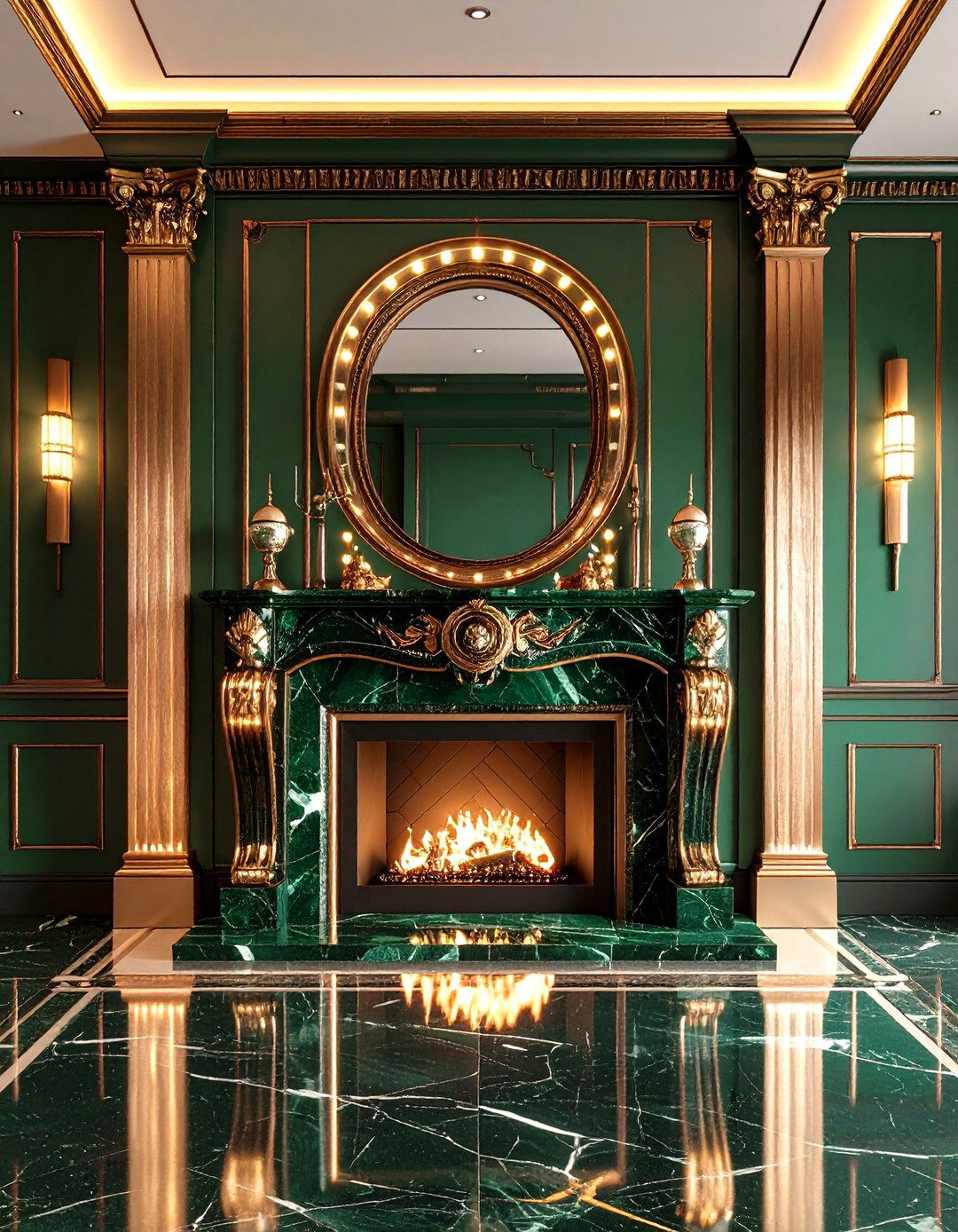 Art Deco Marble Mantel Revival - 25 fireplace ideas