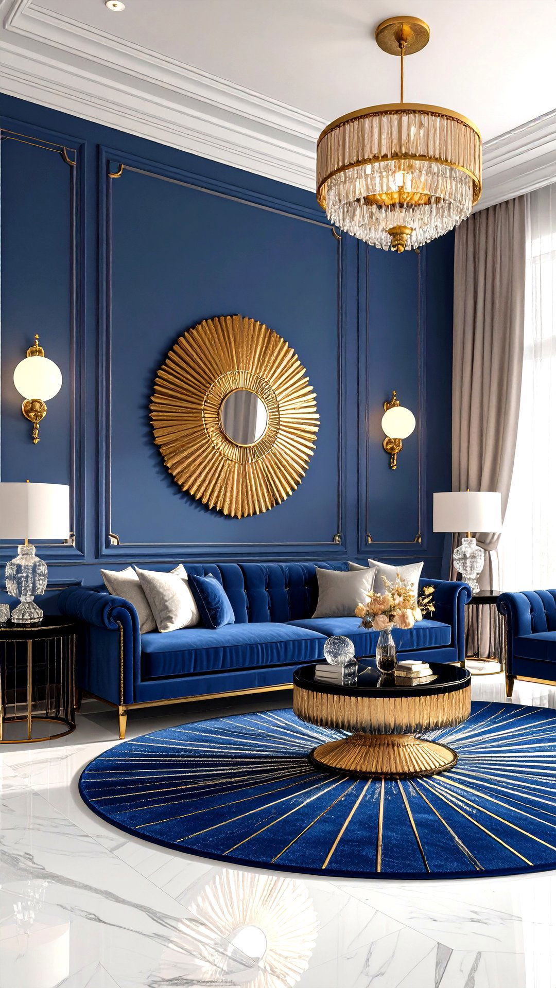 Art Deco Room Glamour with Geometric Shine - 25 aesthetic room ideas