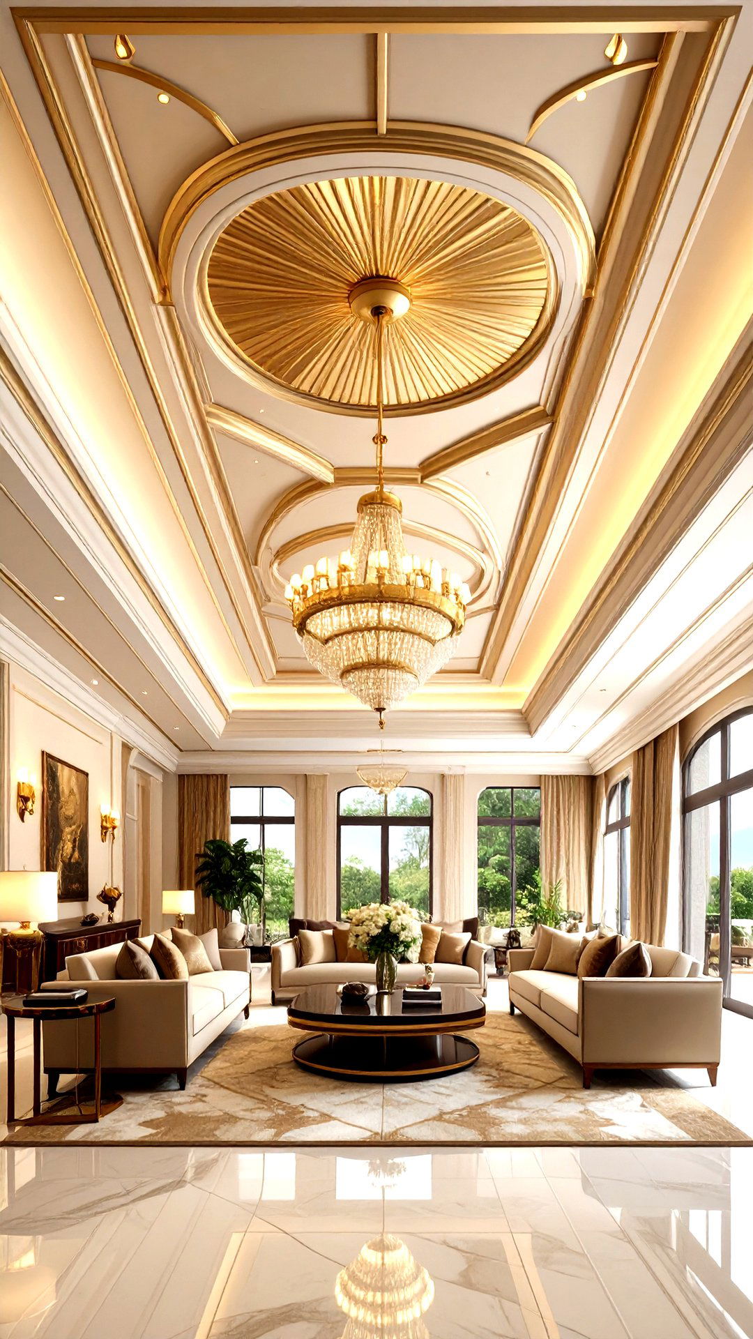 Art Deco Statement Ceilings - 25 art deco interior design ideas