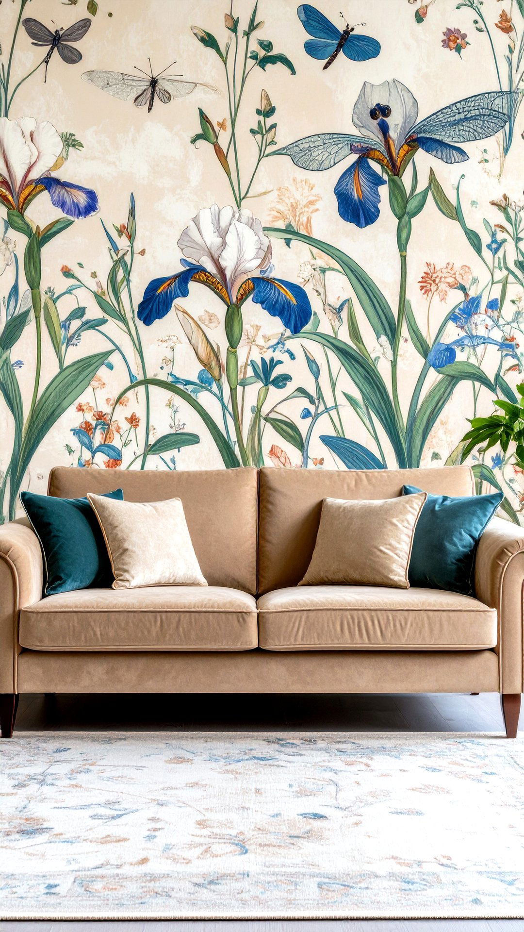 Art Nouveau Botanical Wallpaper Revival - 25 art nouveau interior design ideas
