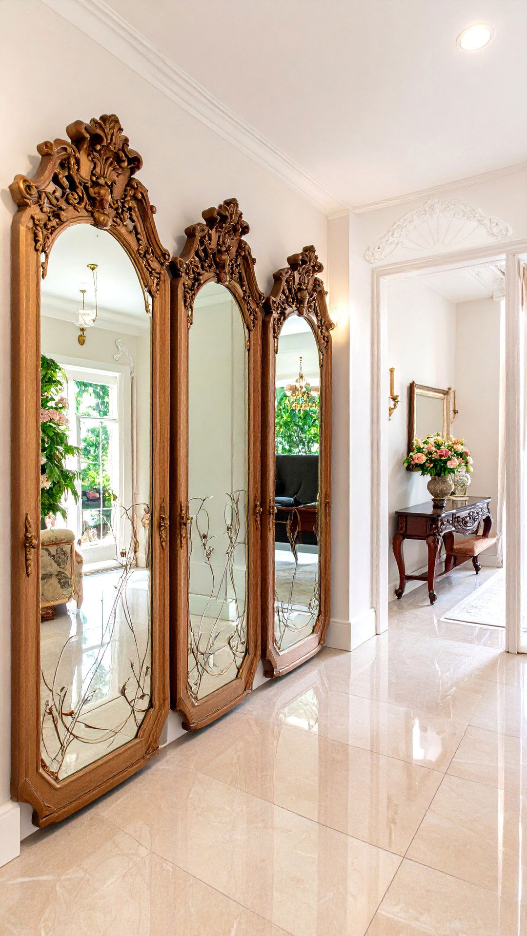 Art Nouveau Etched Mirror Panels - 25 art nouveau interior design ideas