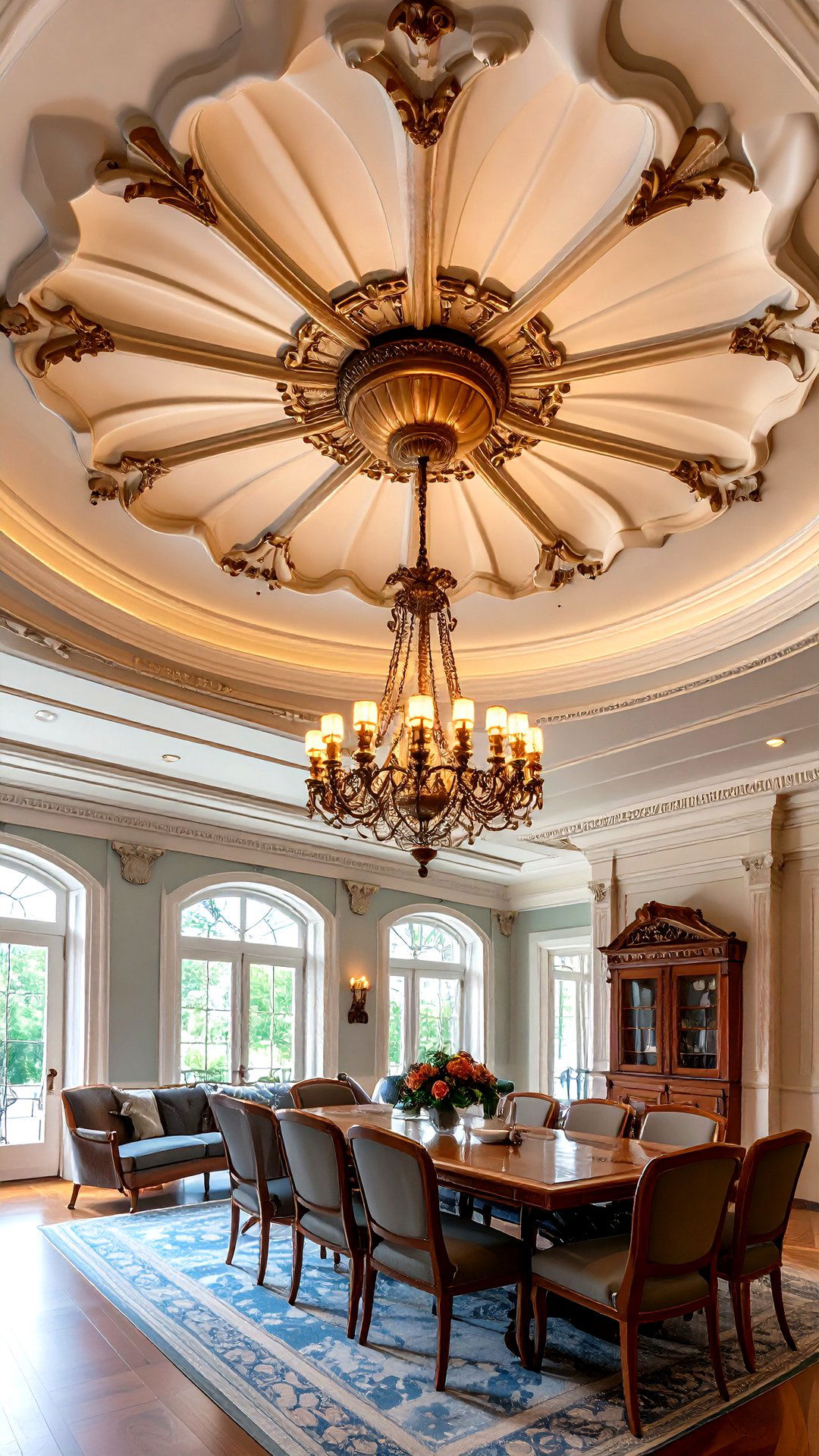 Art Nouveau Flowing Ceiling Medallions - 25 art nouveau interior design ideas