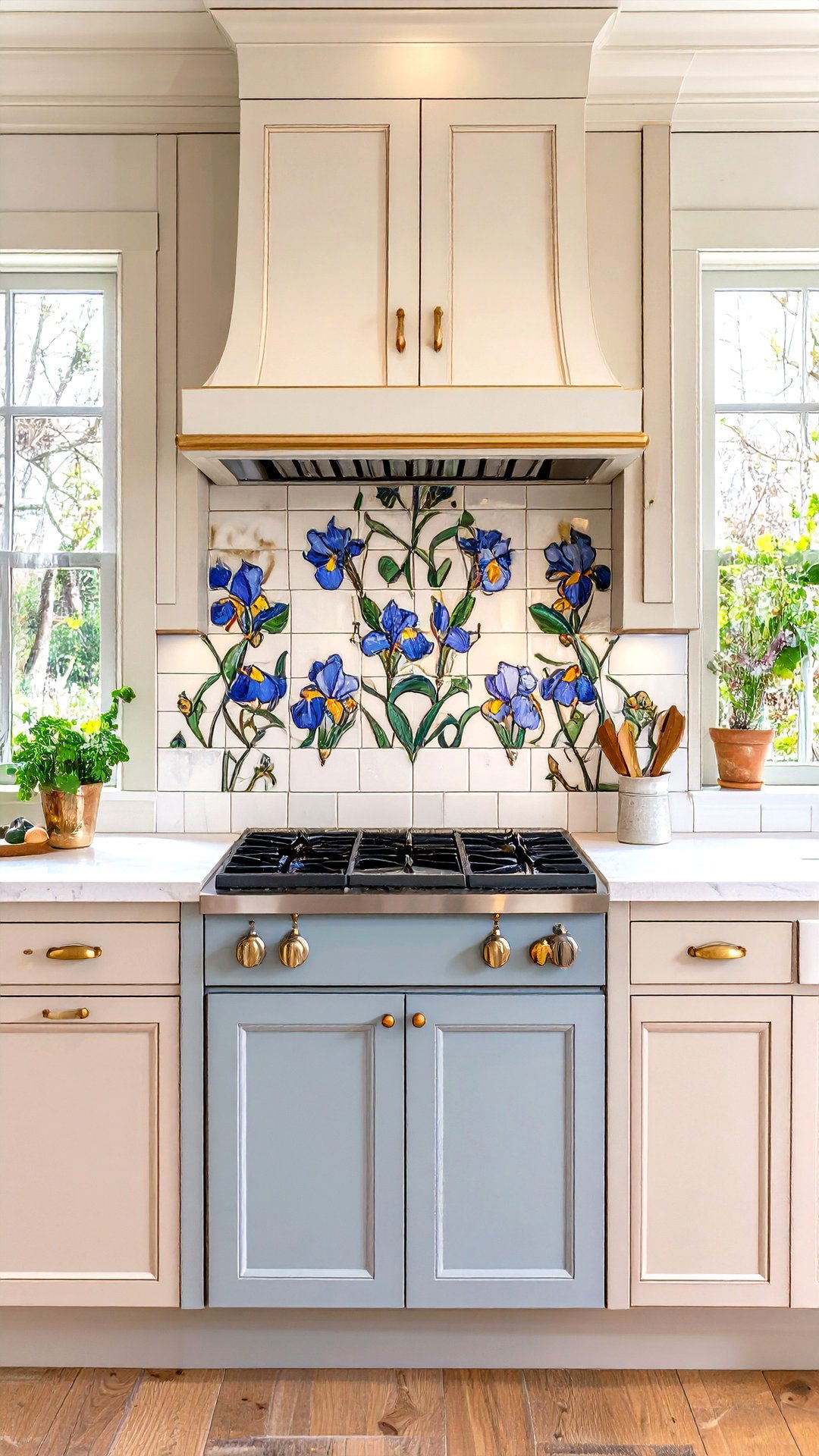 Art Nouveau Hand Painted Ceramic Tiles - 25 art nouveau interior design ideas
