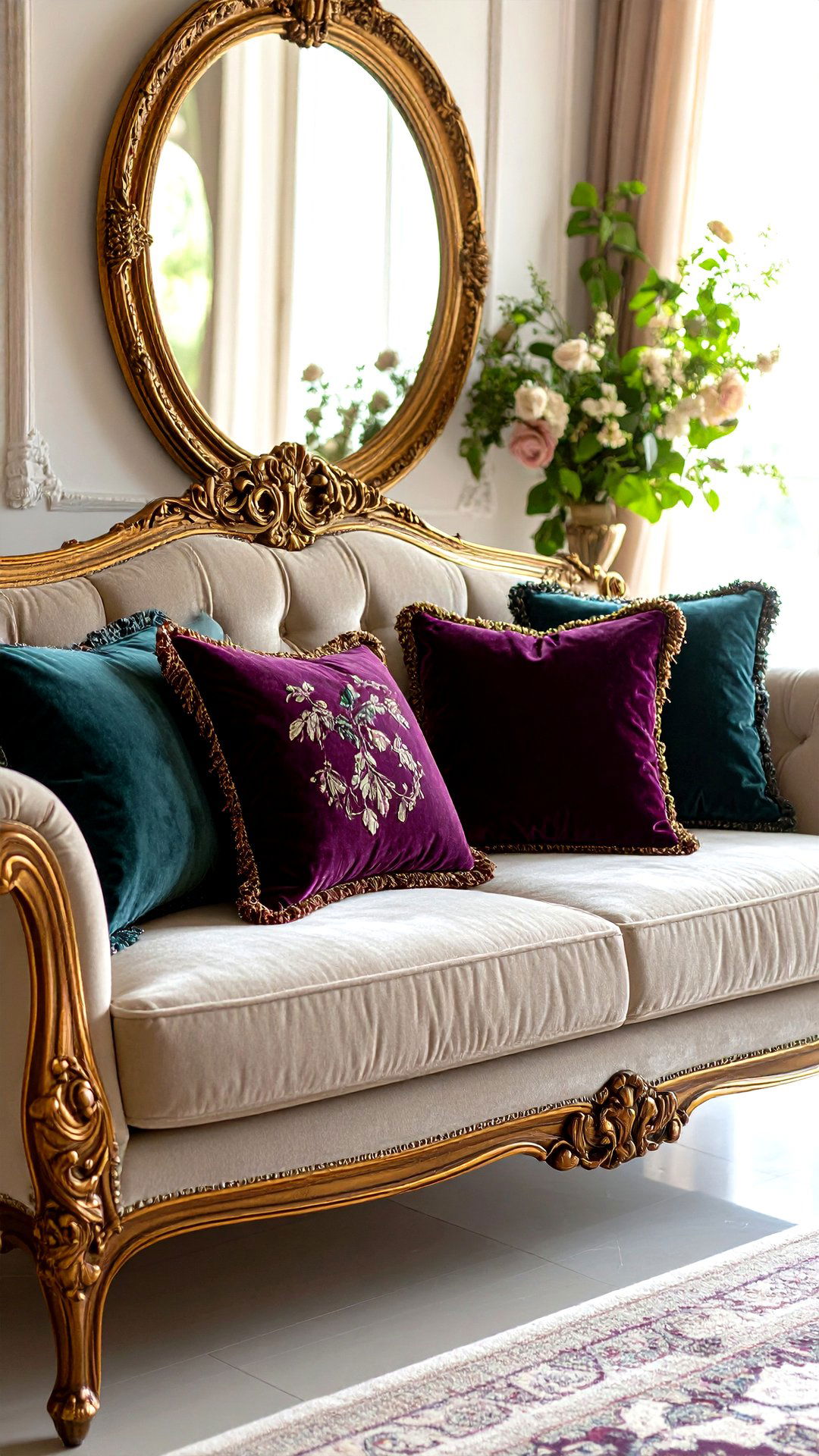 Art Nouveau Jewel Toned Velvet Accents - 25 art nouveau interior design ideas
