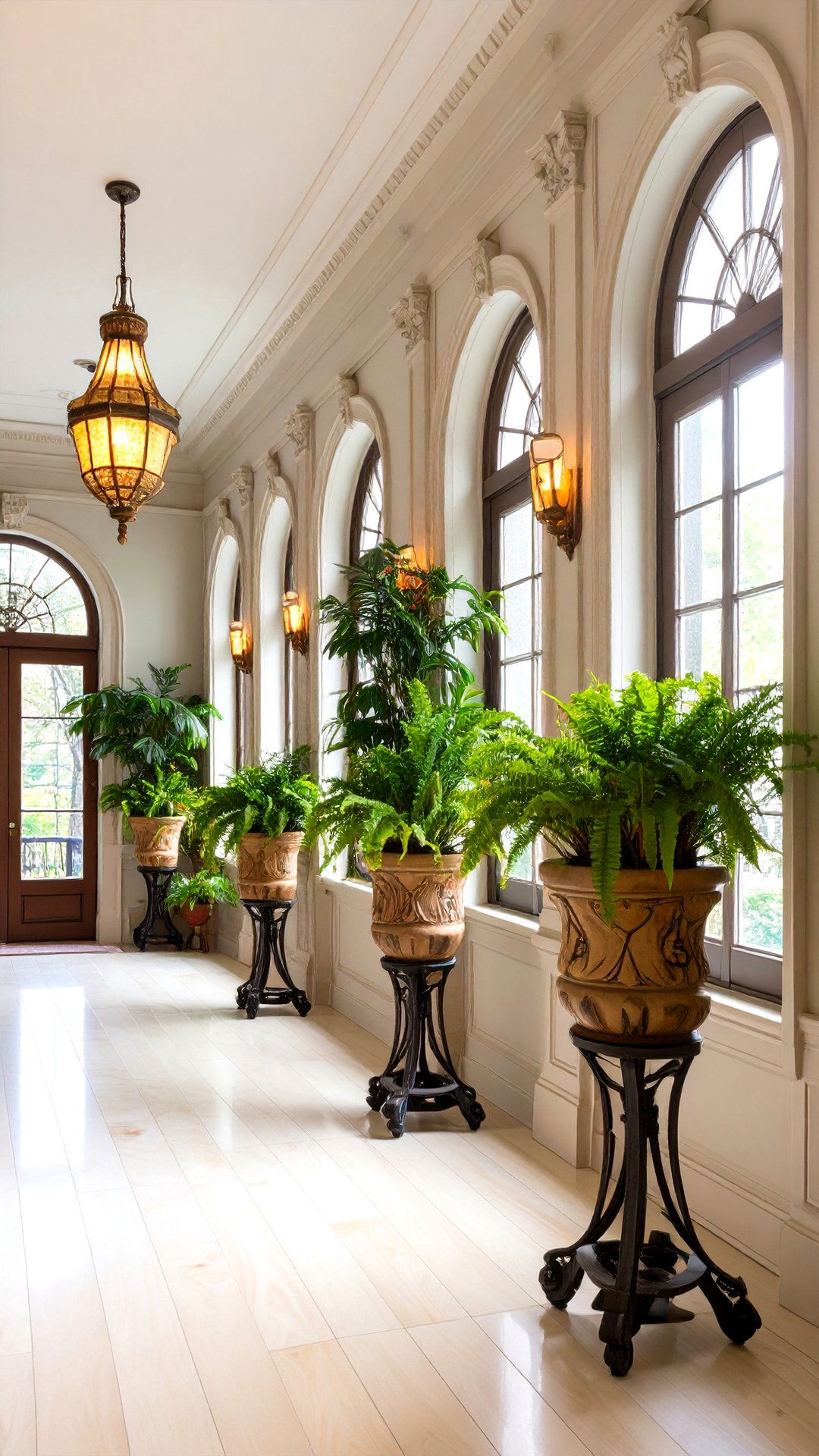 Art Nouveau Potted Fern Corners - 25 art nouveau interior design ideas