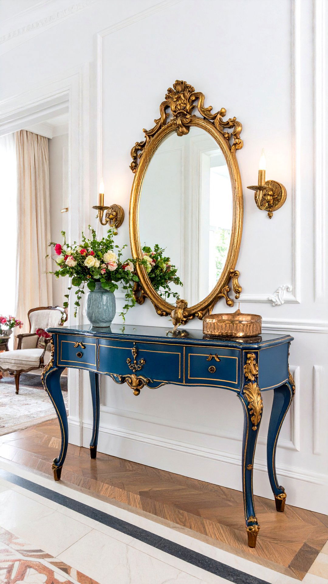 Art Nouveau Statement Entry Console - 25 art nouveau interior design ideas