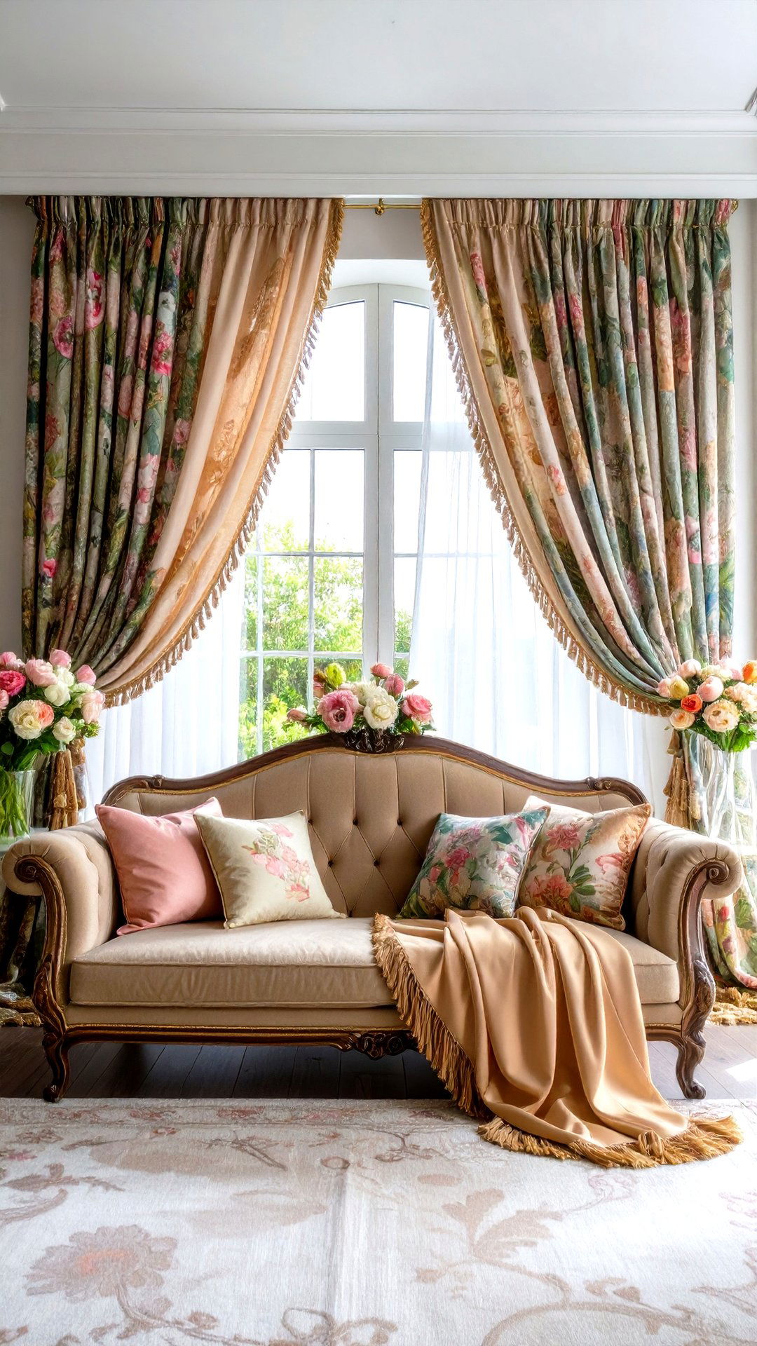 Art Nouveau Textile Layers with Silk - 25 art nouveau interior design ideas