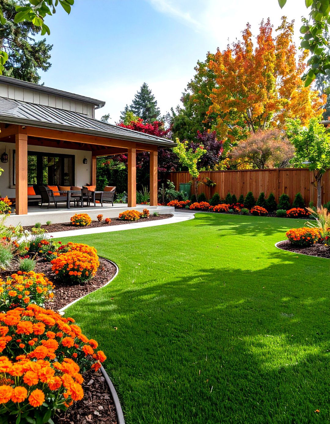 Artificial Turf Corner as a Backyard Play Haven - 25 arizona backyard ideas