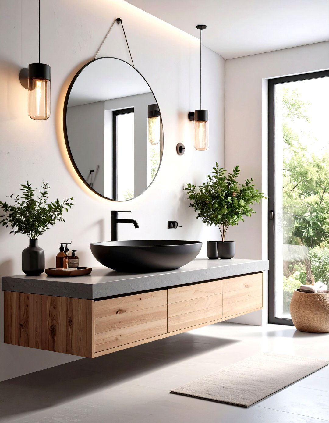 Artistic Vessel Sink Spotlight Bathroom - 25 bathroom with black fixtures
