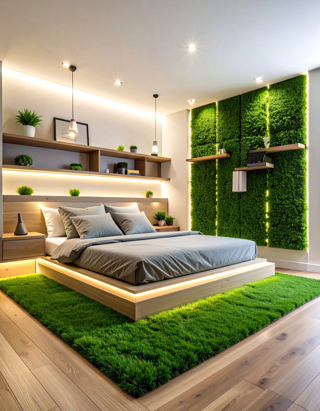 Astroturf Accent Wall for Tactile Flair - 25 football room decor ideas